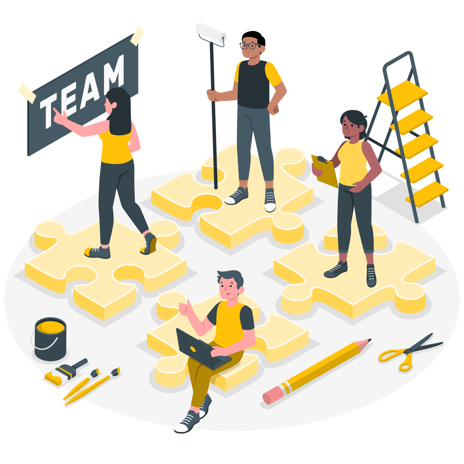 SunBuzz Media team illustration